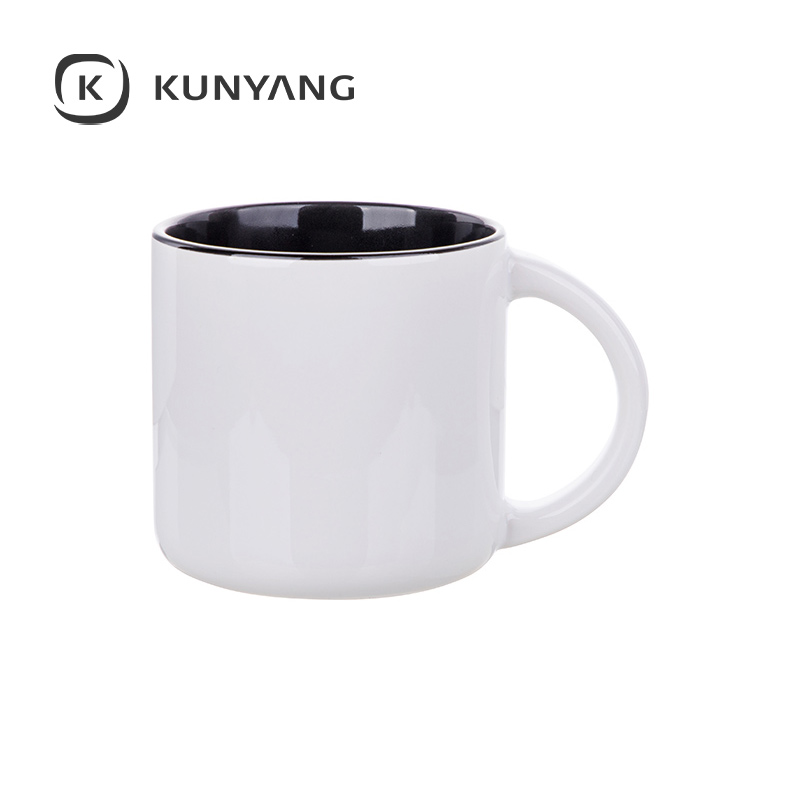 14oz Two-Tone Color Mug Black