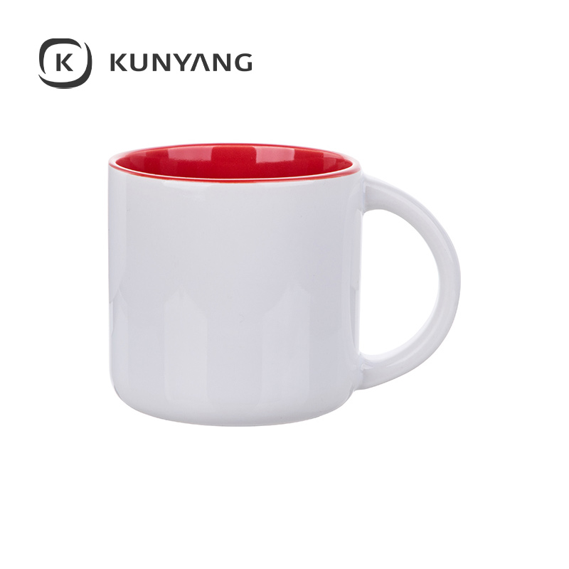 14oz Two-Tone Color Mug Red
