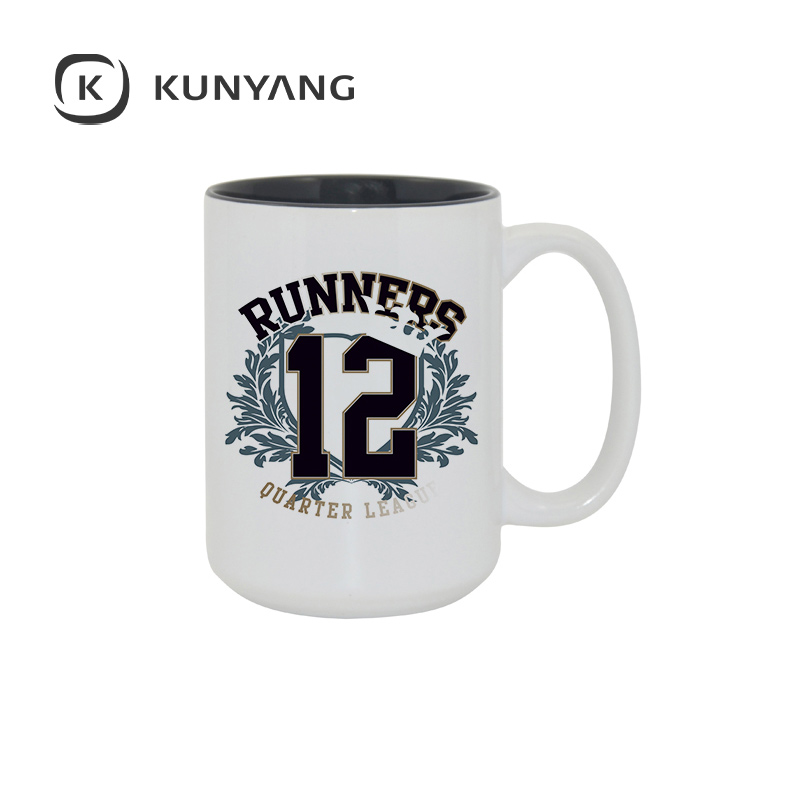 15oz Two-Tone Color Mug Black