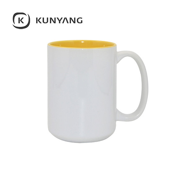 15oz Two-Tone Color Mug Yellow