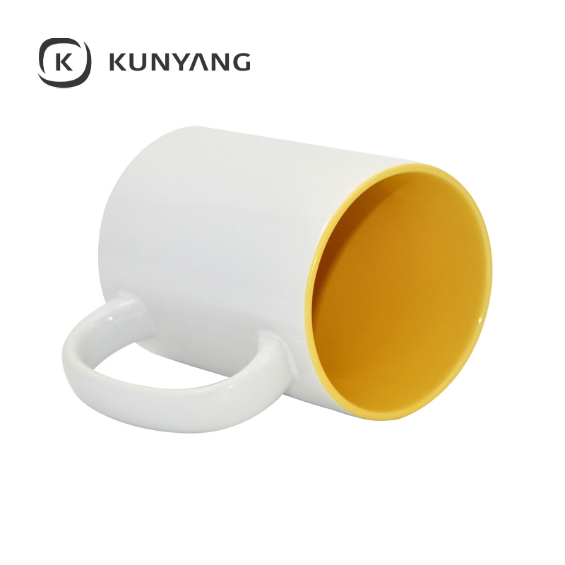 15oz Two-Tone Color Mug Yellow