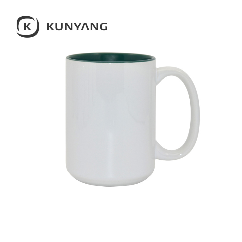 15oz Two-Tone Color Mug Green