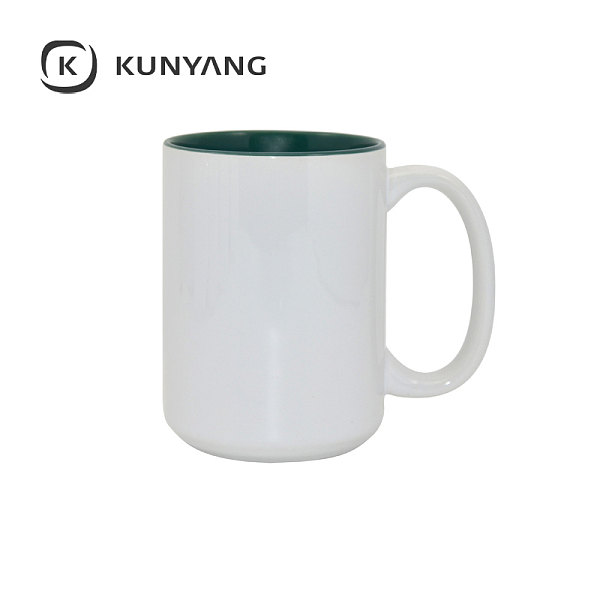 15oz Two-Tone Color Mug Green