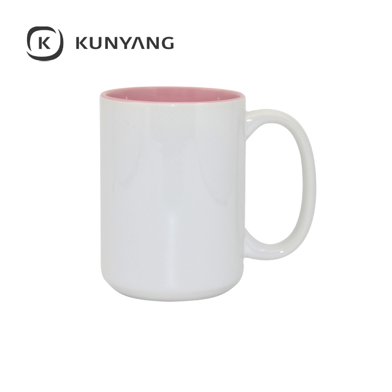 15oz Two-Tone Color Mug Pink