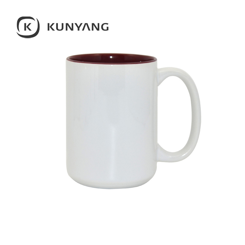 15oz Two-Tone Color Mug Maroon