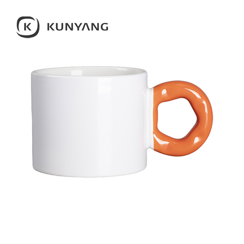 9oz/280ml White Mug Orange