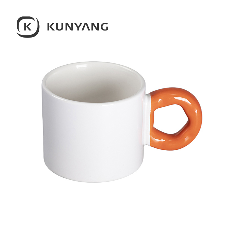 9oz/280ml White Mug Orange