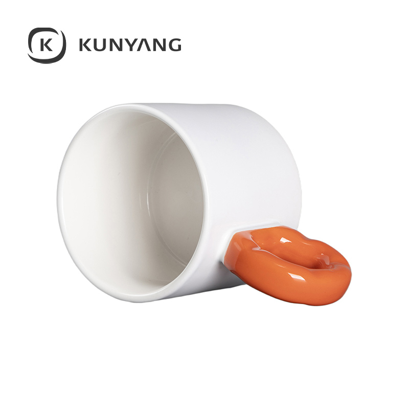 9oz/280ml White Mug Orange