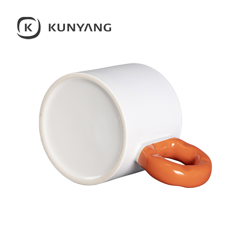9oz/280ml White Mug Orange