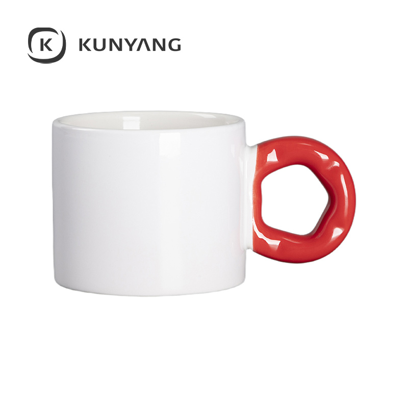 9oz/280ml White Mug Red