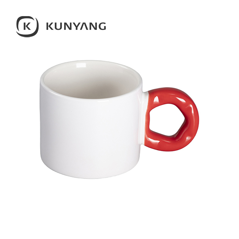 9oz/280ml White Mug Red