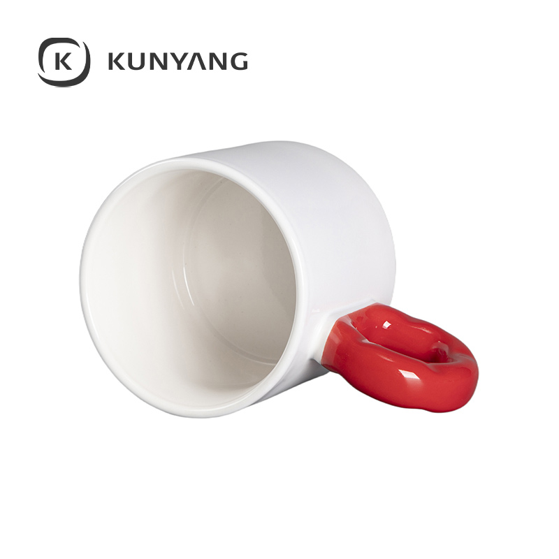 9oz/280ml White Mug Red