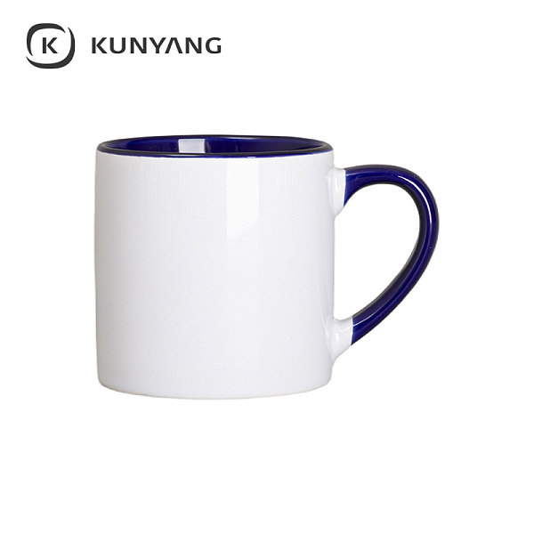 6oz Lnner Rim Color Mug Deep Blue