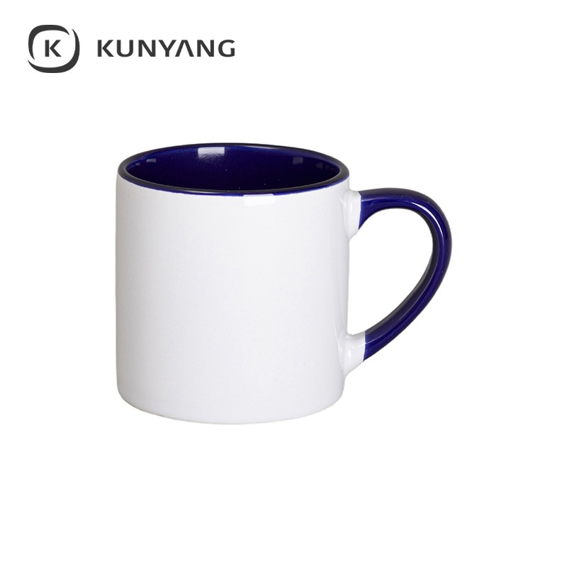 6oz Lnner Rim Color Mug Deep Blue