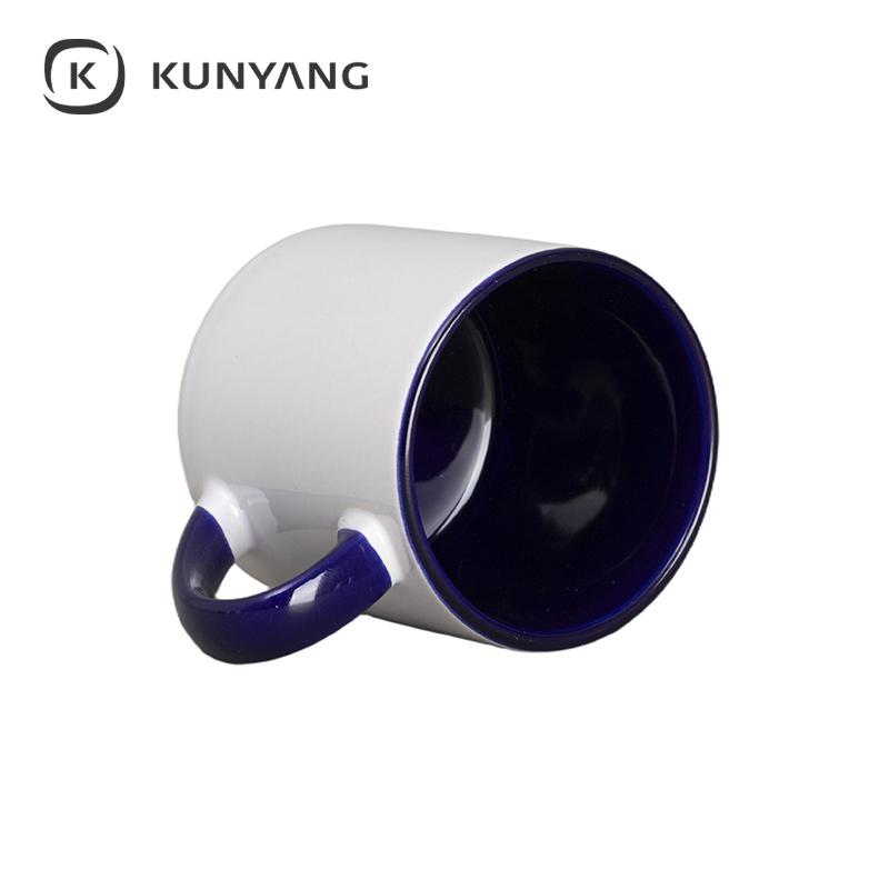 6oz Lnner Rim Color Mug Deep Blue