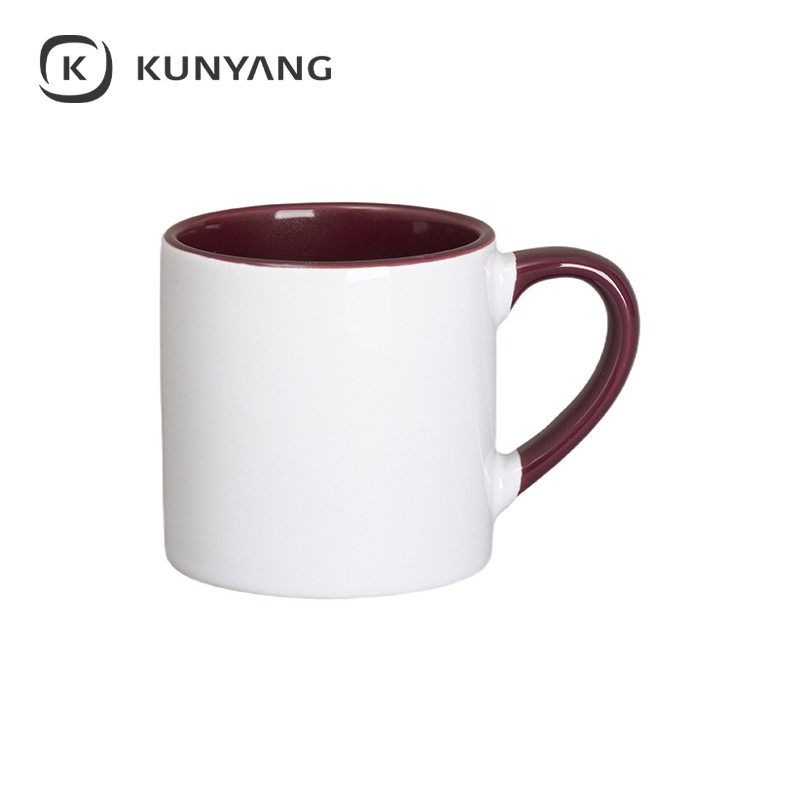 6oz Lnner Rim Color Mug Orange