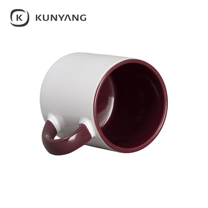 6oz Lnner Rim Color Mug Orange