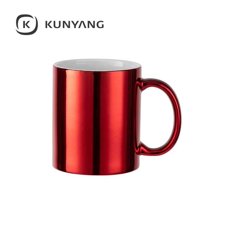 11oz/330ml Electroplated Mugs Red
