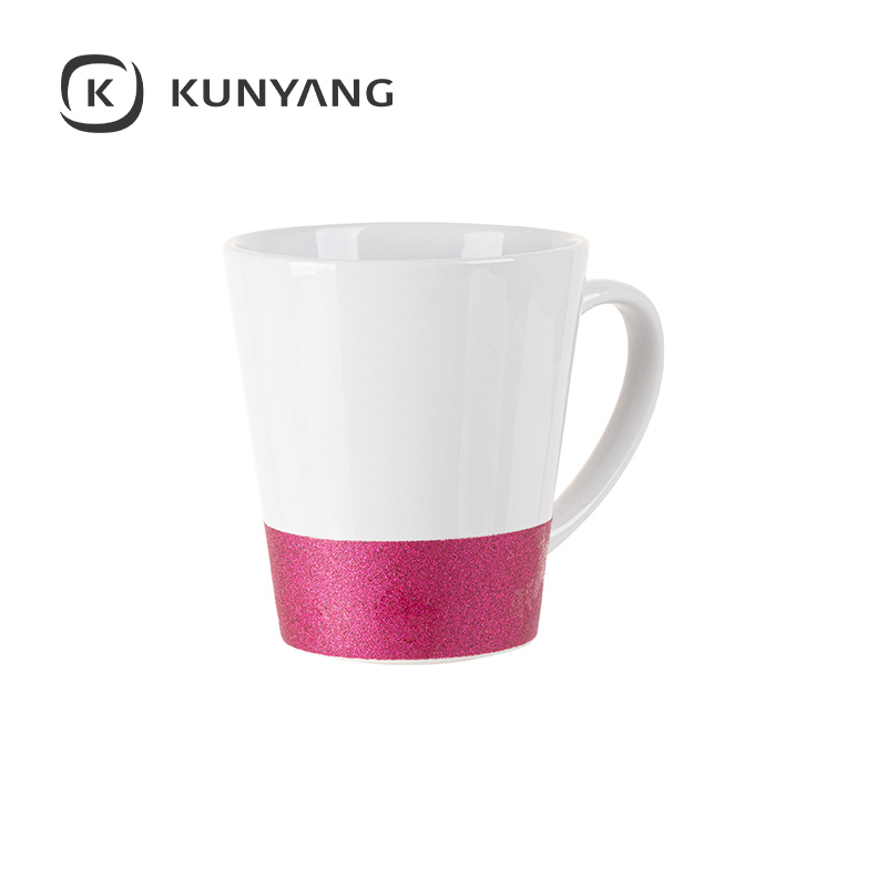 11oz/360ml Bottom Glitter Mug Rose