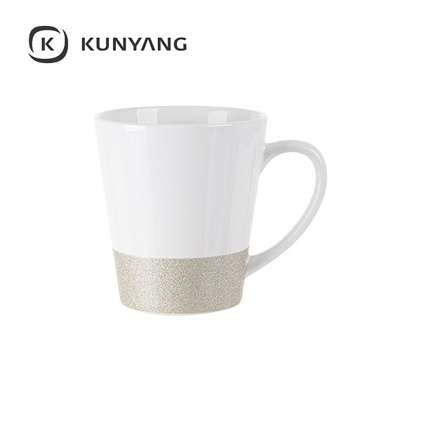 11oz/360ml Bottom Glitter Mug Silver