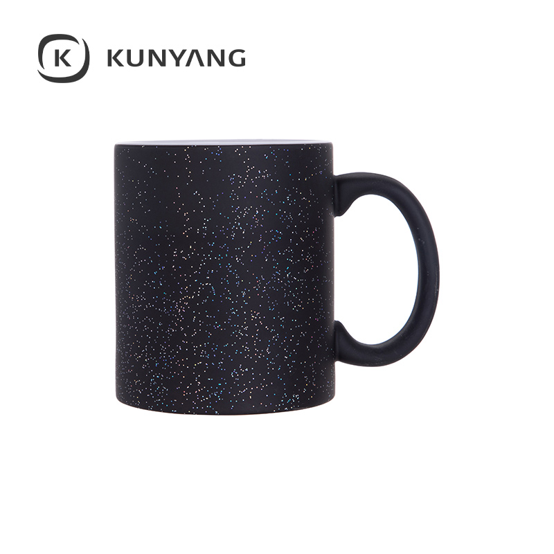 11oz Color Changing Mug(StarSky,Matte) Black