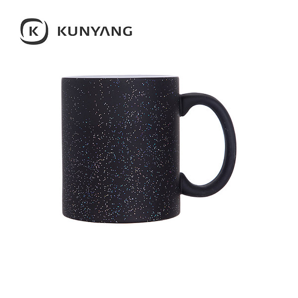 11oz Color Changing Mug(StarSky,Matte) Black