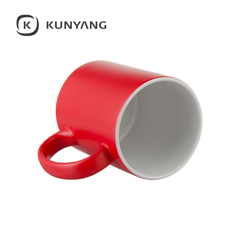 11oz Semi Glossy Color Changing Mug Red
