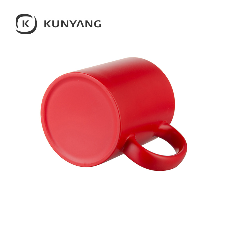 11oz Semi Glossy Color Changing Mug Red