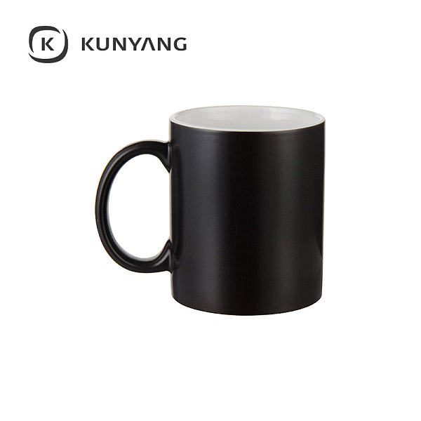 11oz Semi Glossy Color Changing Mug Black