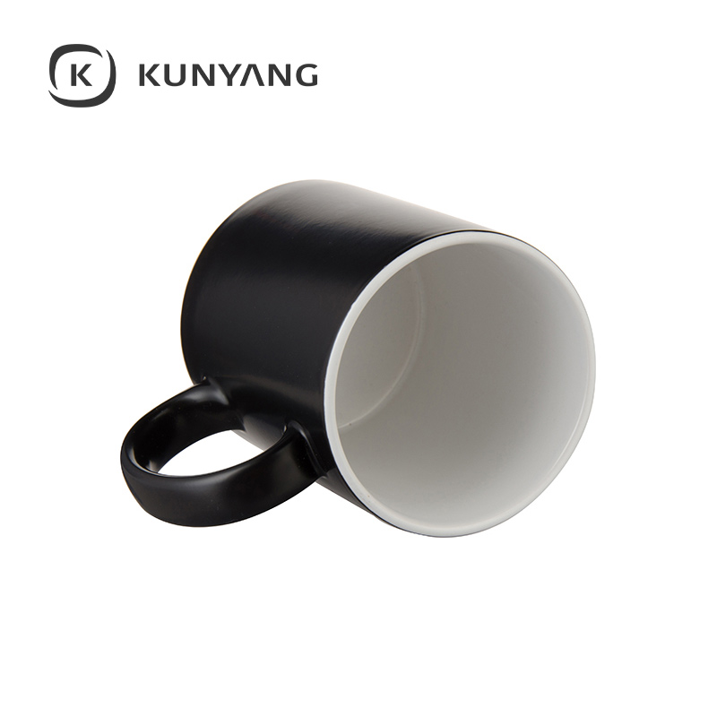 11oz Semi Glossy Color Changing Mug Black