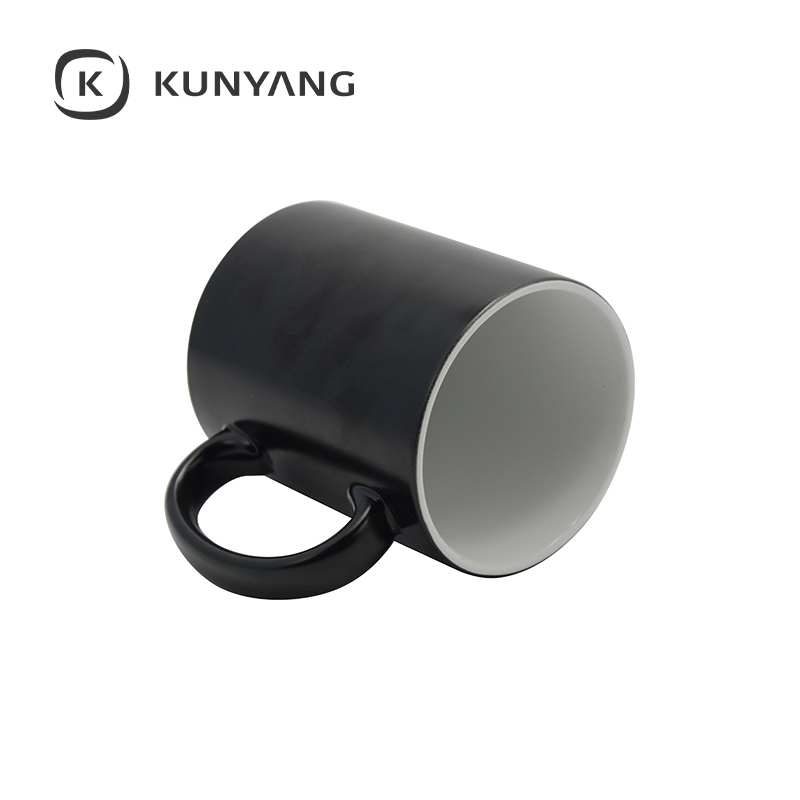 11oz Semi Glossy Color Changing Mug Black