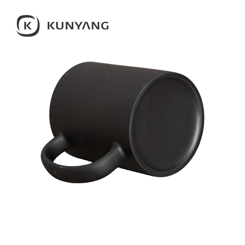11oz Two-Tone Engravable Matte Black Mug(new) Green