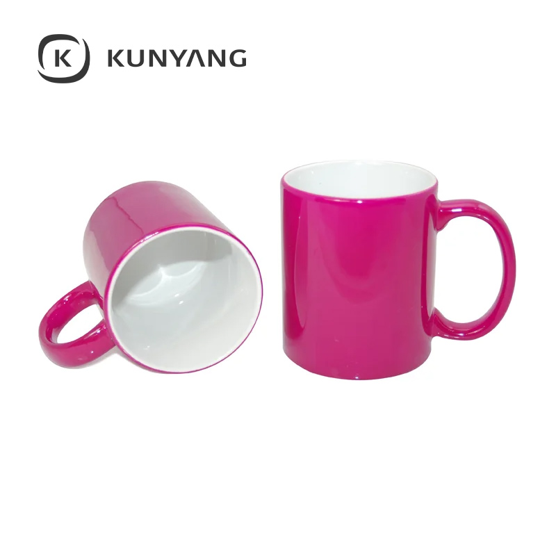11oz Color Changing Mug(Glossy) Purplish Red