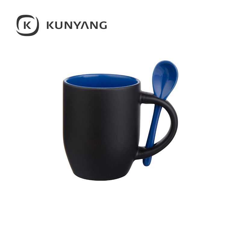 11oz Color Changing Spoon Mug(Matte) Blue