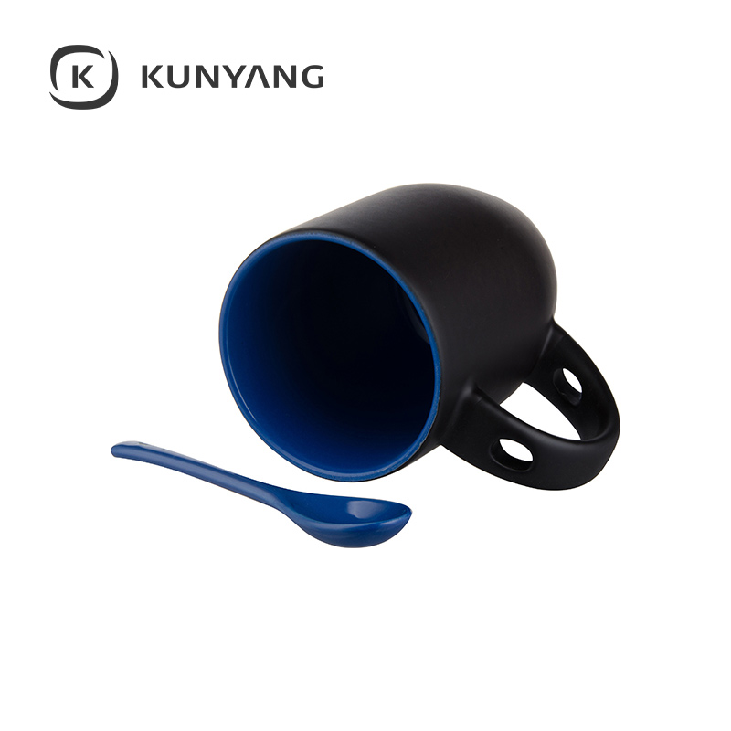11oz Color Changing Spoon Mug(Matte) Blue