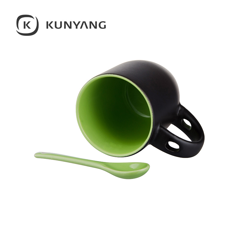 11oz Color Changing Spoon Mug(Matte) Light Green