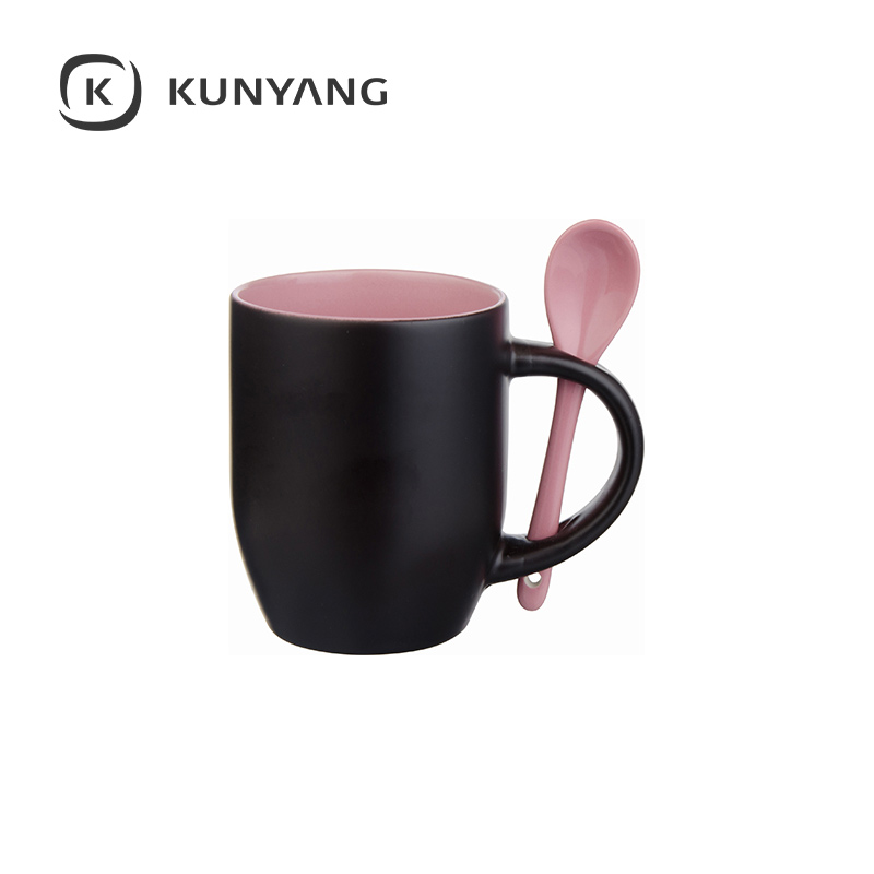11oz Color Changing Spoon Mug(Matte) Pink