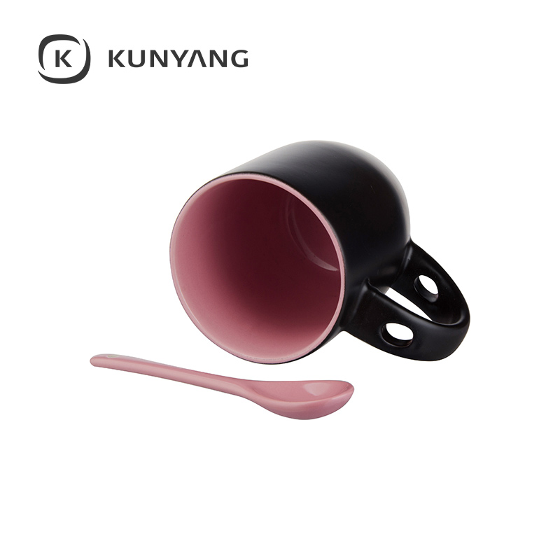 11oz Color Changing Spoon Mug(Matte) Pink