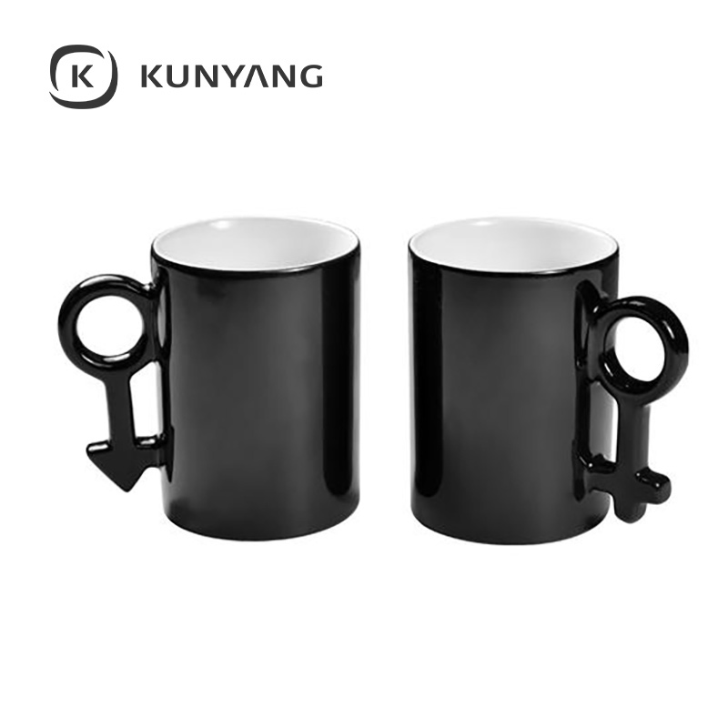 10oz Couple Color Changing Mug Black