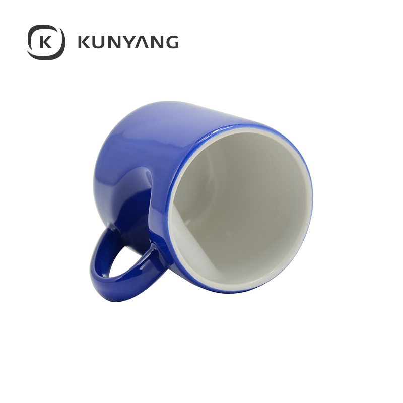 11oz Heart Shape Handle Color Changing Mug Blue
