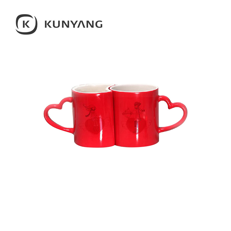 11oz Couple Changing Color Mug Red