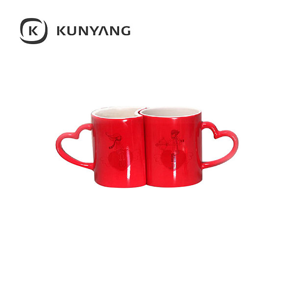 11oz Couple Changing Color Mug Red