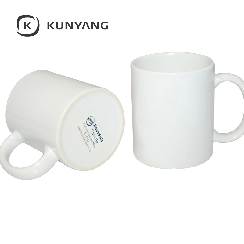 11oz White Coated Mug (JS) Dishwasher safe