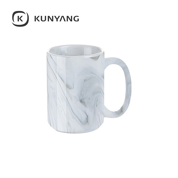 15oz Sublimation Marble Texture Mugs Gray