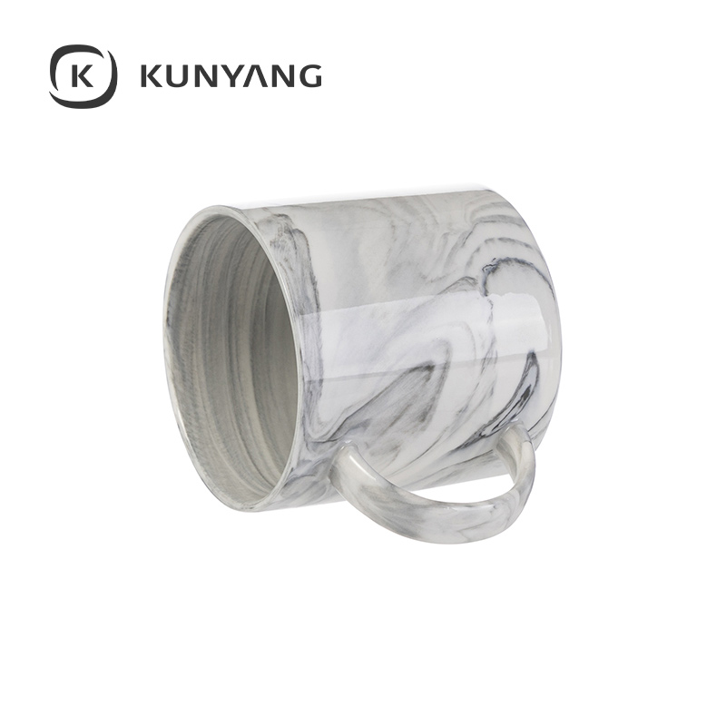 12oz Sublimation Marble Texture Mugs Gray