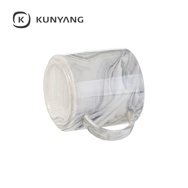 12oz Sublimation Marble Texture Mugs Gray