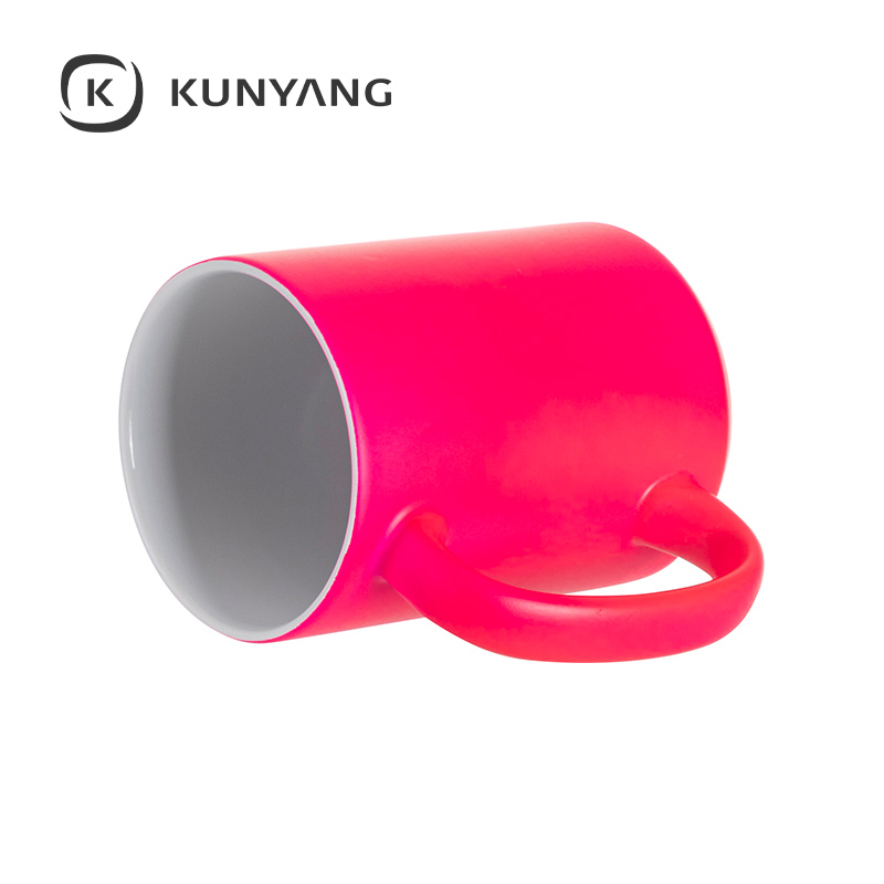 15oz Flourescent Mug(Matte, Purple Red)