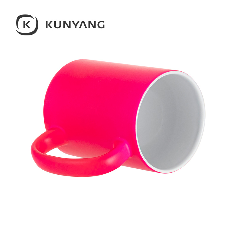 15oz Flourescent Mug(Matte, Purple Red)