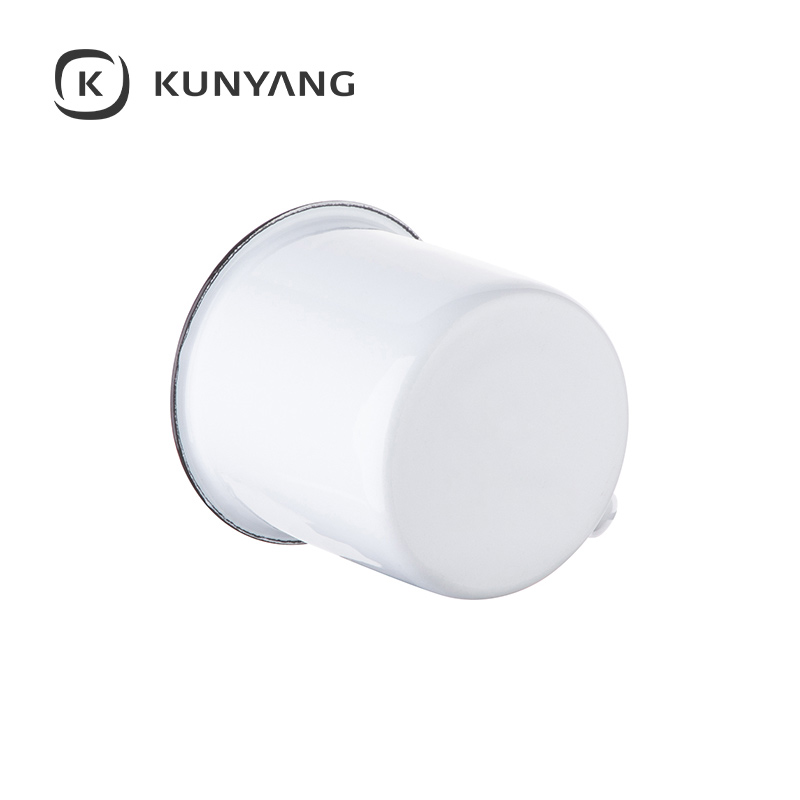 12oz Enamel Cup With Lid