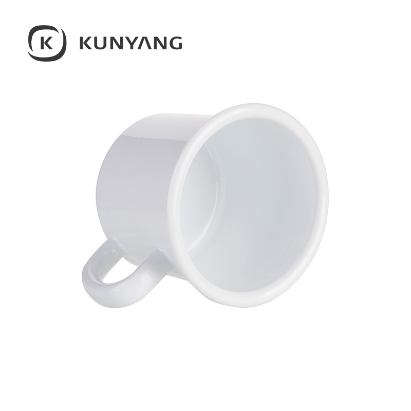 12oz/360ml Enamel Mug (White Edge)